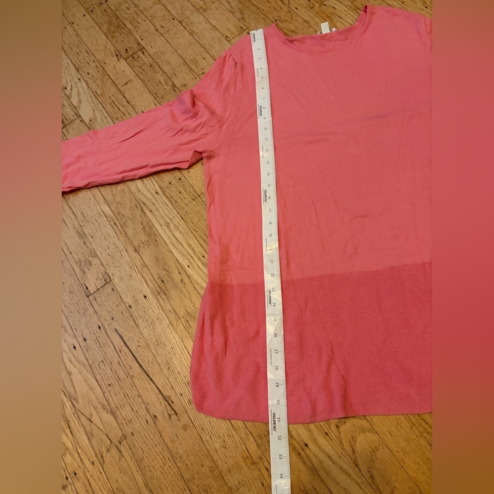 J. Jill tunic lagenlook ribbed top with tortoise shell buttons - Picture 4 of 11